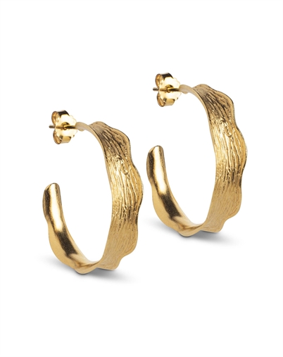 Enamel Copenhagen - Ane Large Hoops - Guldfarvet